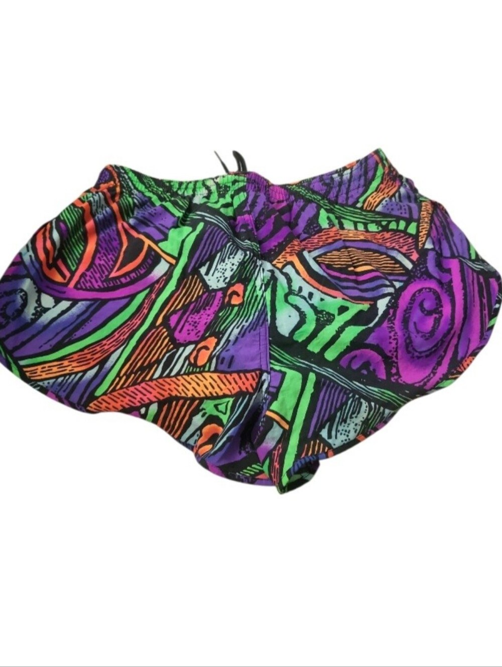 Vintage 80's Speedo Neon Abstract Swim Bottoms L/ XL